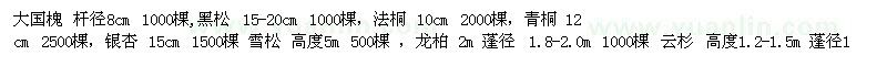 求購(gòu)大國(guó)槐、黑松、法桐等
