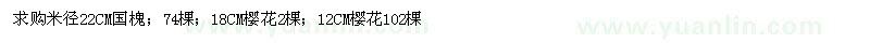 求購國槐　櫻花