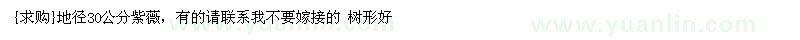 求購地徑30公分紫薇