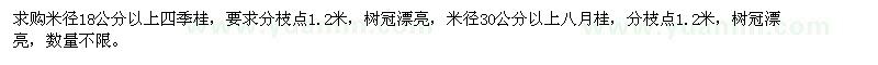 求購(gòu)四季桂