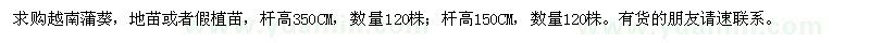 求購(gòu)越南蒲葵