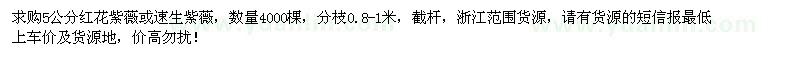 求購5公分紅花紫薇或速生紫薇4000棵