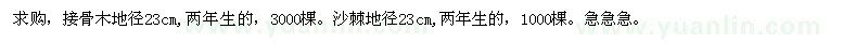 求購(gòu)接骨木、沙棘