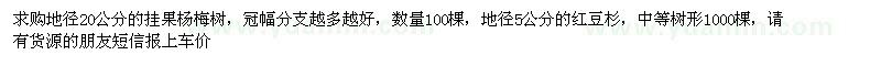 求購(gòu)地徑20公分的掛果楊梅樹(shù)