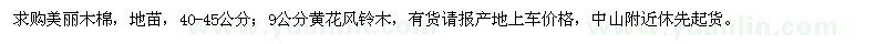 求購美麗木棉,黃花風(fēng)鈴木