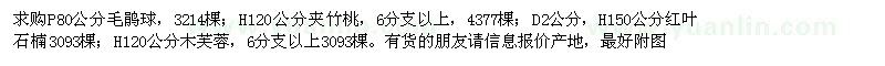 求購毛鵑球,夾竹桃,紅葉石楠,木芙蓉