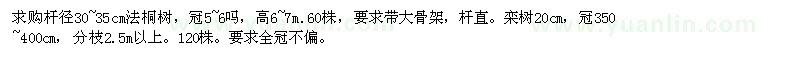 求購(gòu)法桐樹欒樹
