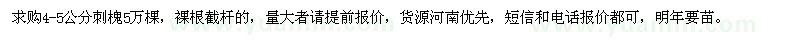 求購(gòu)4-5公分刺槐5萬(wàn)棵