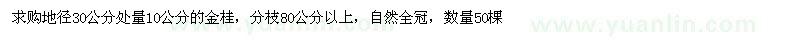 求購金桂
