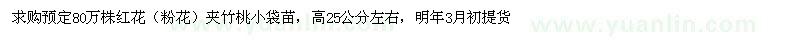 求購高25公分左右夾竹桃小袋苗