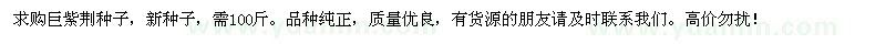 求購巨紫荊種子