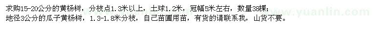 求購(gòu)15-20公分黃楊樹(shù)、地徑3公分瓜子黃楊樹(shù)