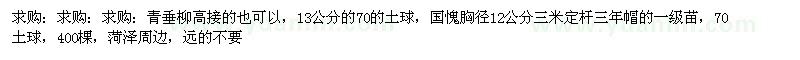 求購青垂柳、國愧