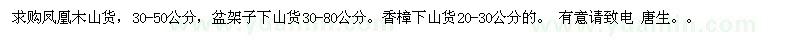 求購鳳凰木