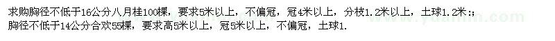 求購八月桂、合歡