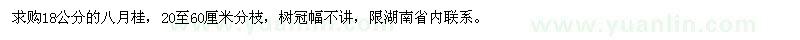 求購18公分八月桂