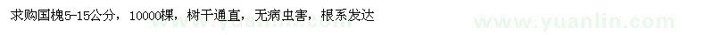 求購5-15公分國槐