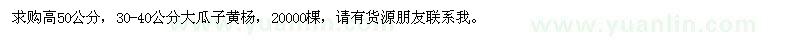 求購大瓜子黃楊