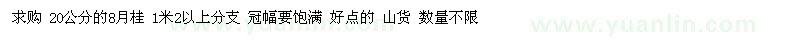 求購20公分八月桂