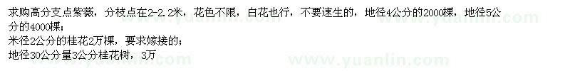 求購紫薇、桂花