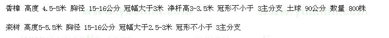 求購(gòu)香樟、欒樹(shù)