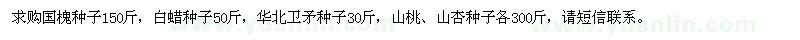 求購國槐種子、白蠟種子、華北衛(wèi)矛種子