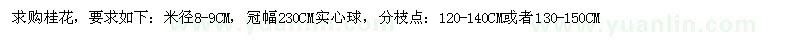 求購(gòu)桂花