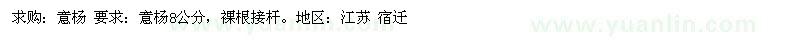 求購意楊