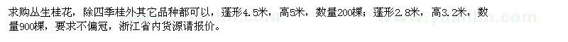求購叢生桂花