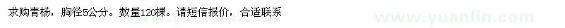 求購胸徑5公分青楊