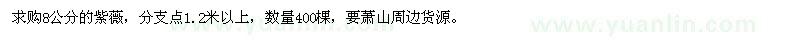 求購(gòu)8公分紫薇
