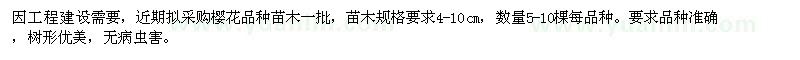 求購櫻花