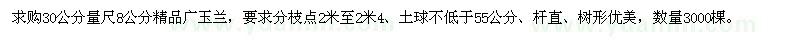 求購(gòu)精品廣玉蘭