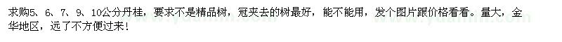 求購5、6、7、9、10公分丹桂