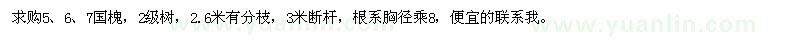 求購(gòu)國(guó)槐