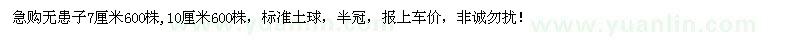 求購無患子