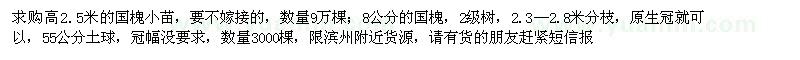 求購國(guó)槐