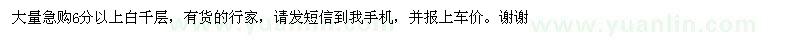 求購6公分以上白千層