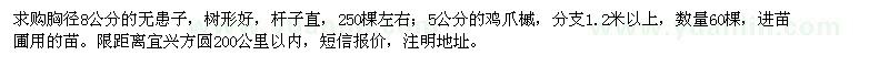 求購(gòu)胸徑8公分無(wú)患子