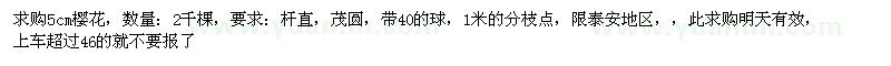 求購5公分櫻花