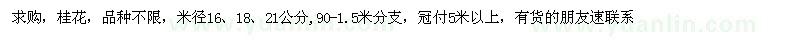 求購米徑16、18、21公分桂花