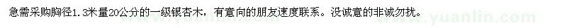 求購銀杏