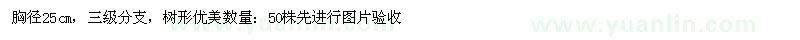 求購(gòu)胸徑25公分國(guó)槐