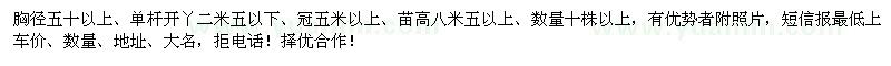 求購胸徑50公分以上廣玉蘭
