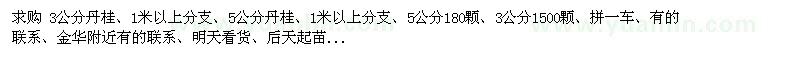 求購(gòu)3、5公分丹桂