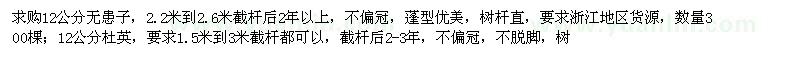 求購12公分無患子、杜英