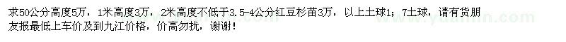 求購紅豆杉