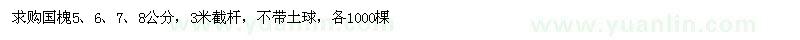 求購國槐