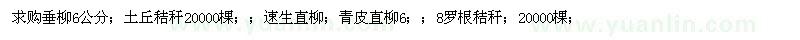 求購(gòu)柳樹