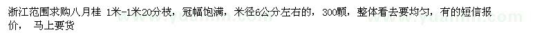 求購八月桂